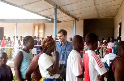 Chris at Liberian Election