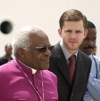 Chris with Desmond Tutu