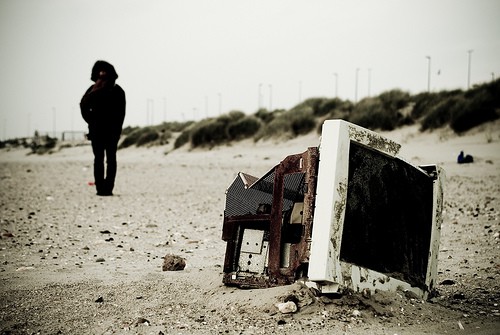 Computer on the Beach