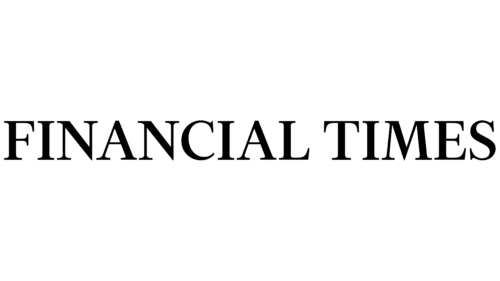 Financial Times logo, black text.